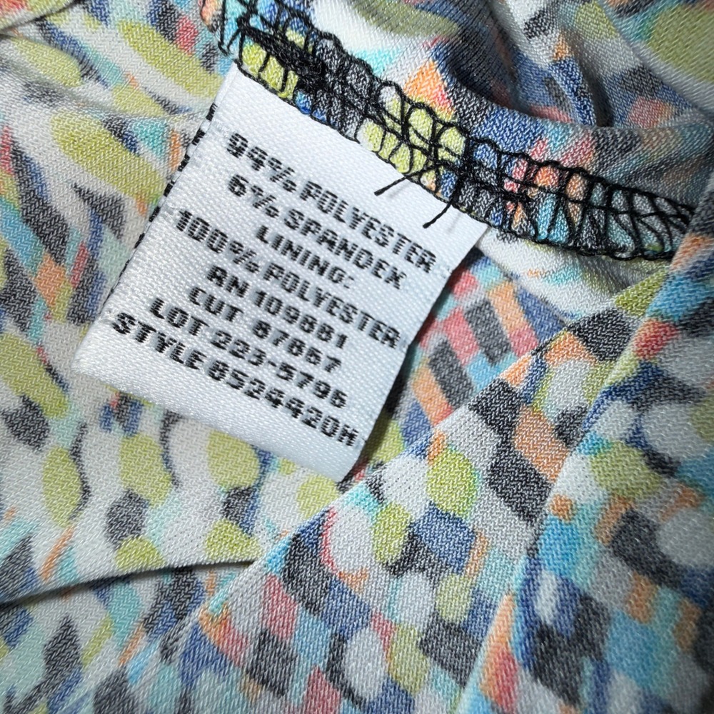 Dr Collection Geometric Multicolor Wrap Style Mid… - image 8